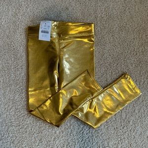 JCrew Gold Metallic pants. 4T